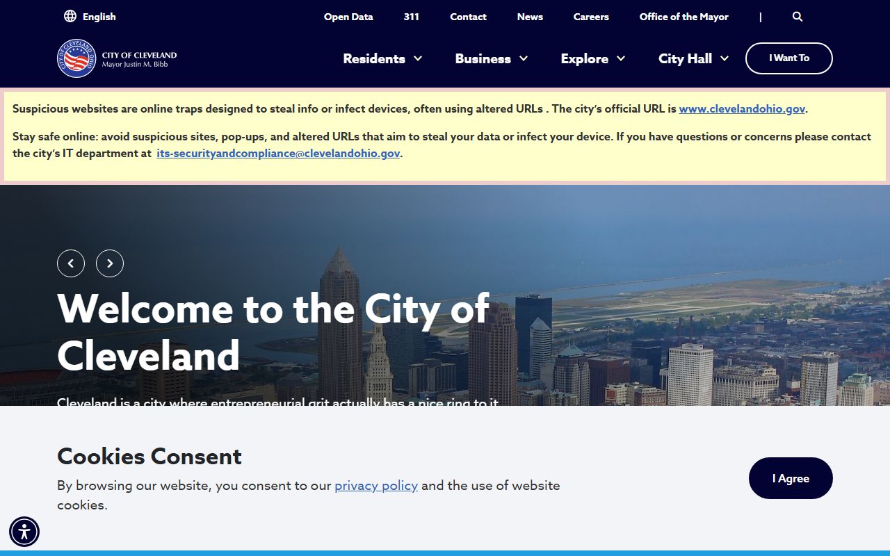 Cleveland Ohio property tax records search tool