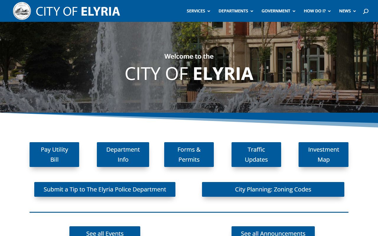 Elyria Ohio property tax records from Lorain County Auditor