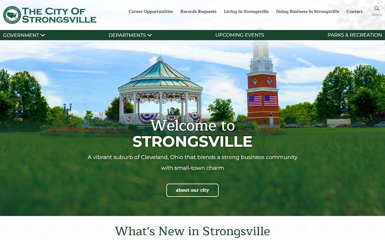 Strongsville Ohio property tax records through MyPlace