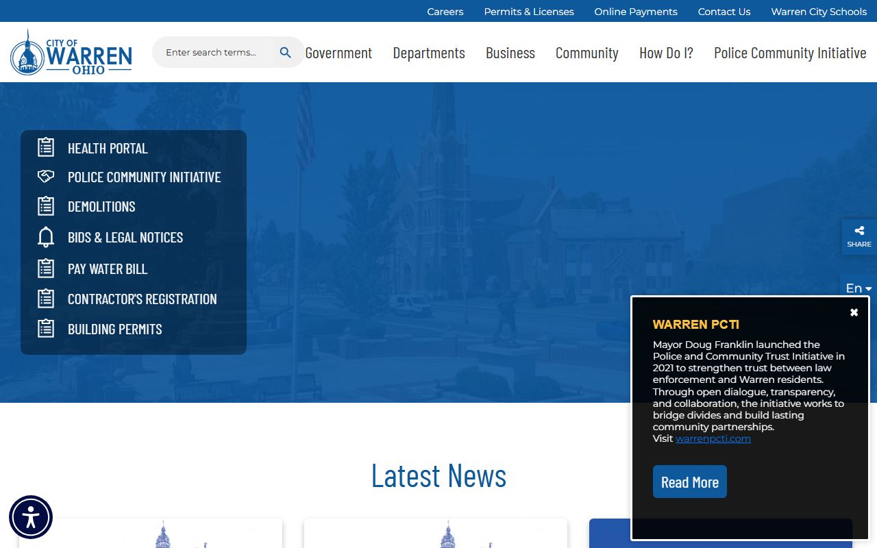 Warren Ohio property tax records from Trumbull County