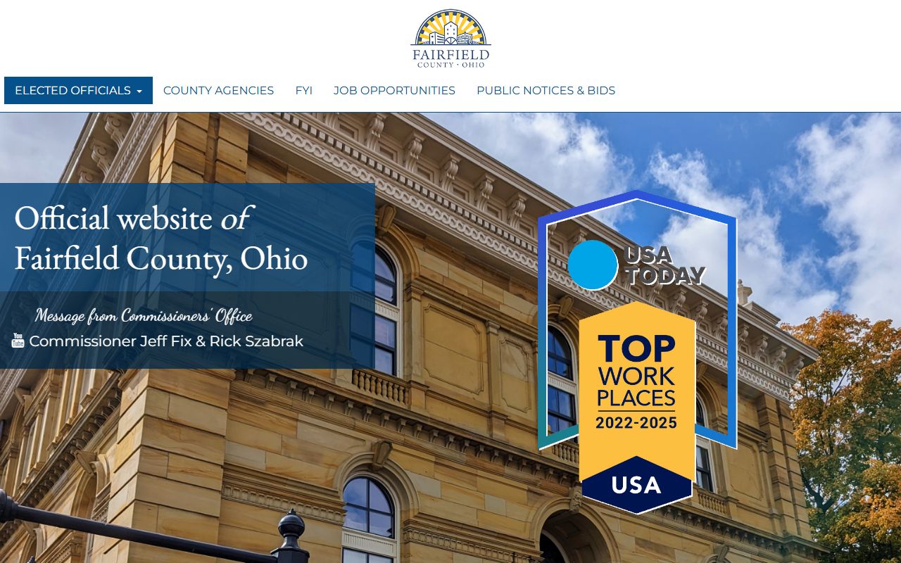 Fairfield County Ohio property tax records portal