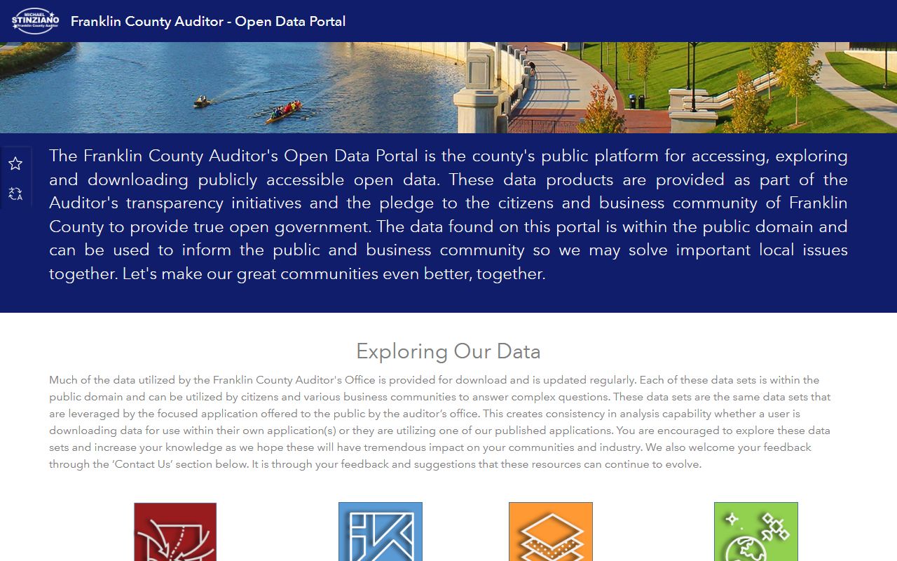 Franklin County Ohio property tax records search tool