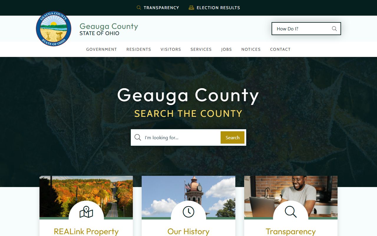 Geauga County Ohio property tax records search