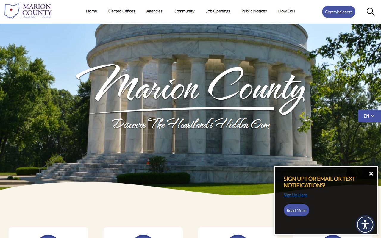 Marion County Ohio property tax records government website