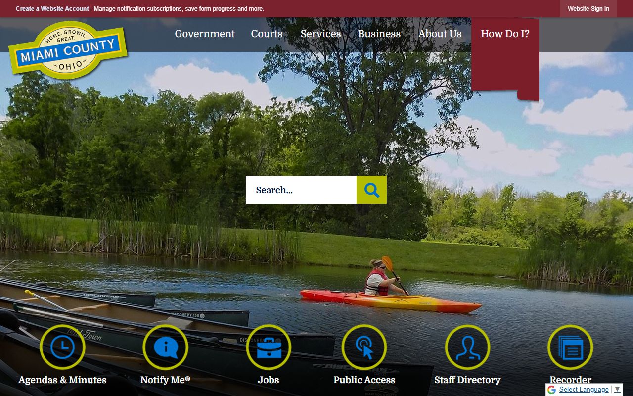 Miami County Ohio property tax records auditor website