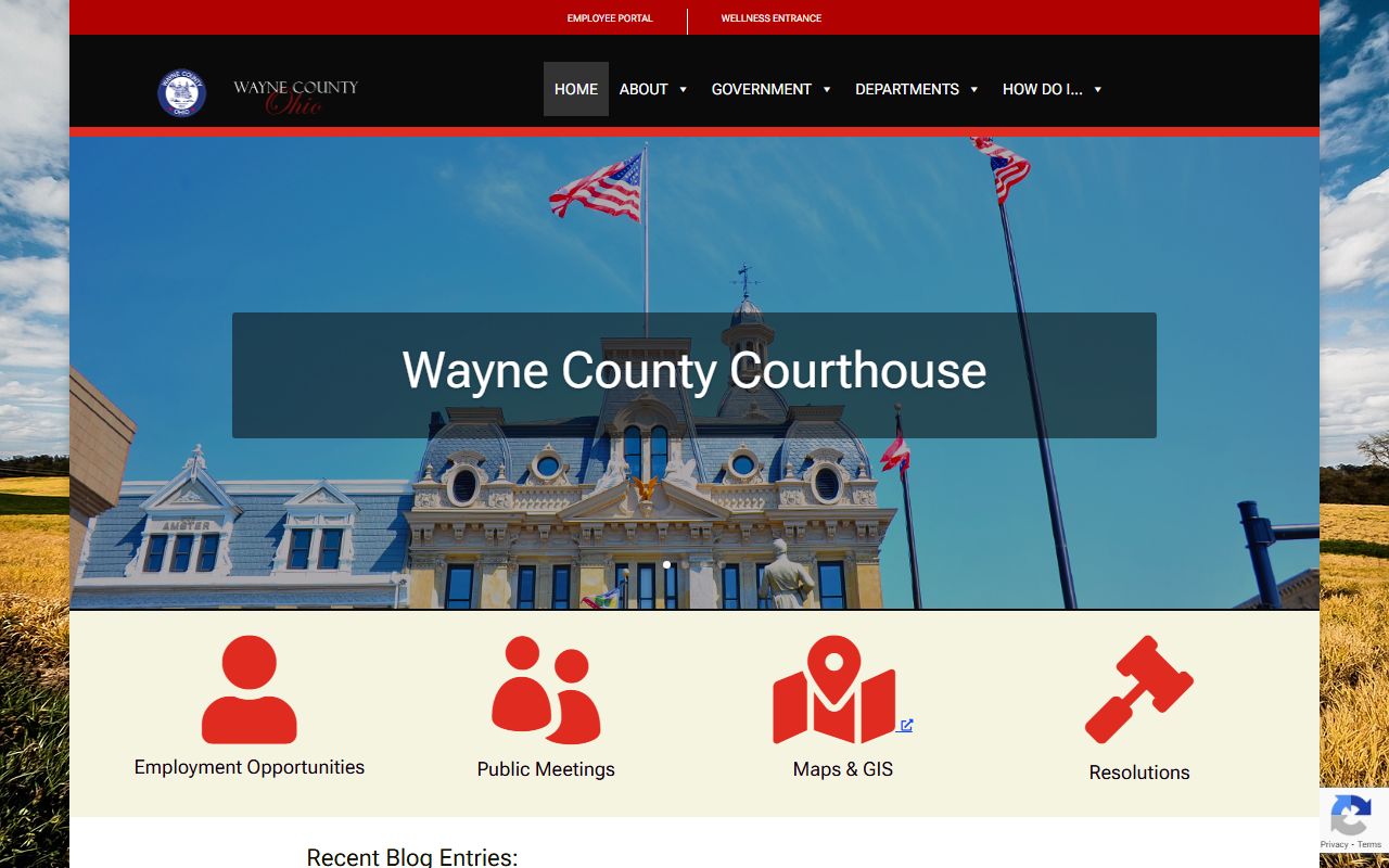 Wayne County Auditor property tax records search portal