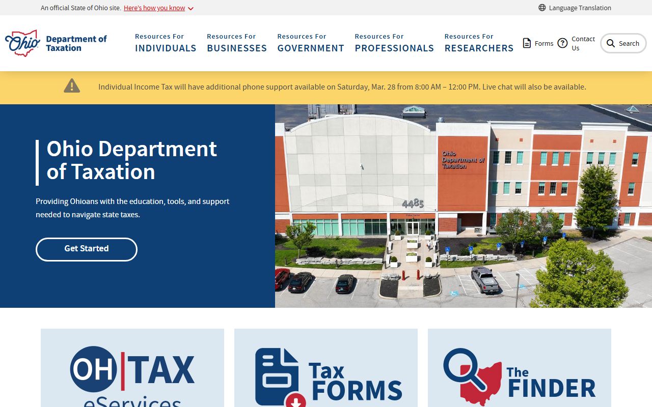 Ohio local government resources for property tax records