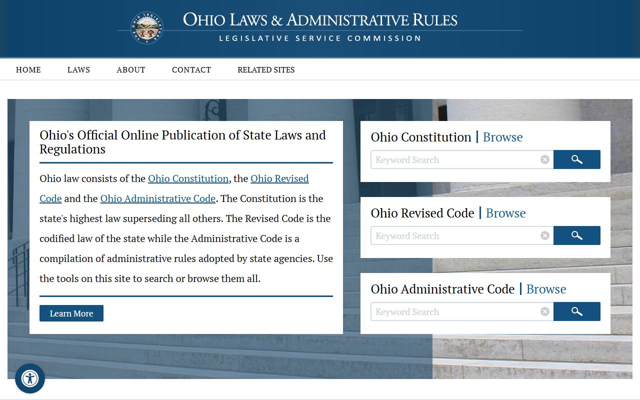 Ohio Revised Code portal for property tax records statutes