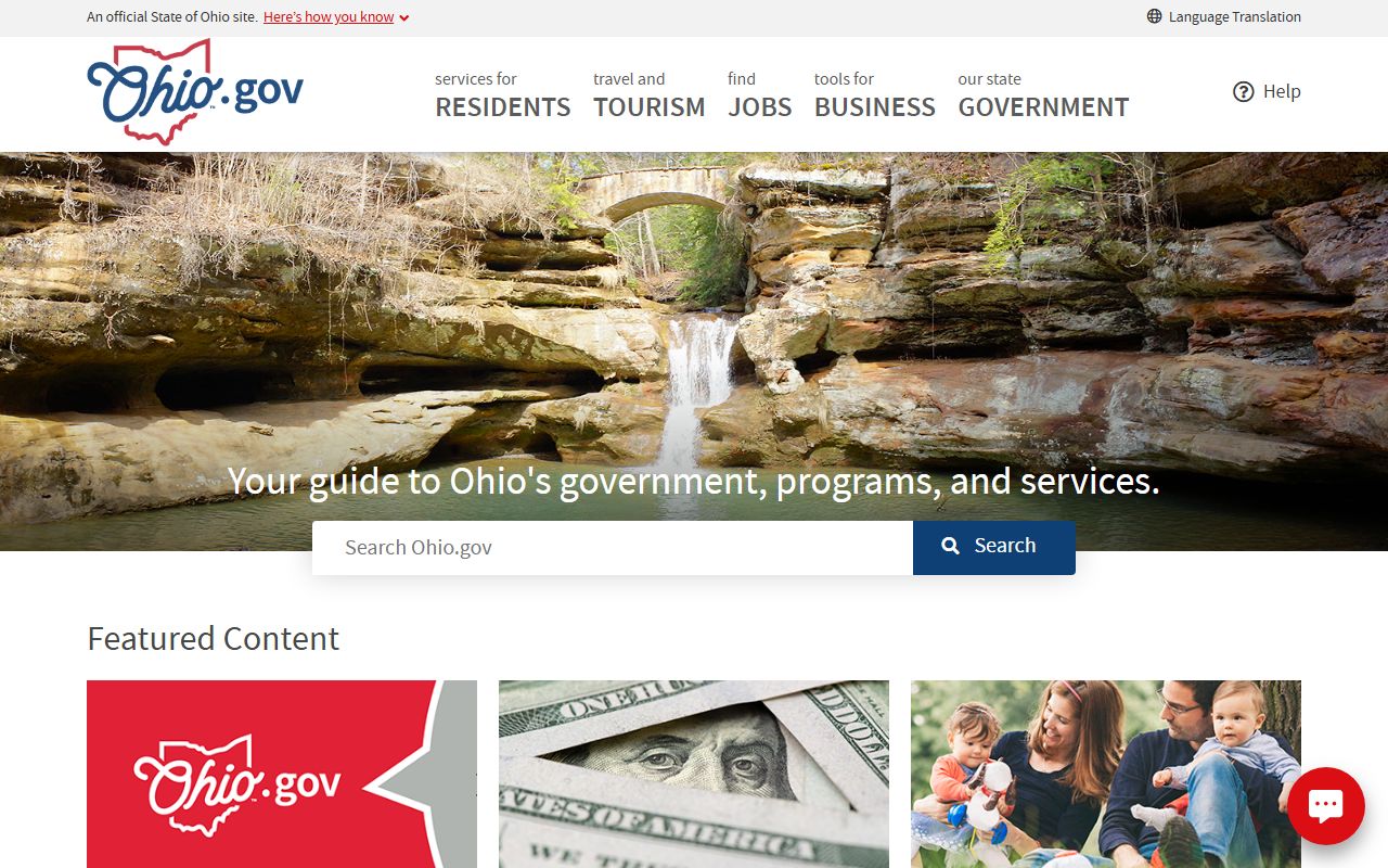 State of Ohio official portal for property tax records